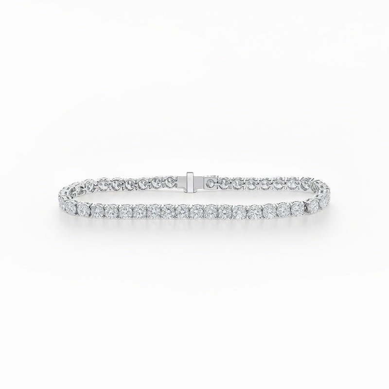 Eternal Radiance Four-Prong Lab-Grown Diamond Tennis Bracelet
