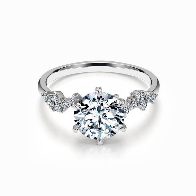 Starry Night Round Lab-Grown Diamond Engagement Ring — Ready to Ship