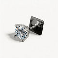 The Duality Round Lab-Grown Diamond stud earrings