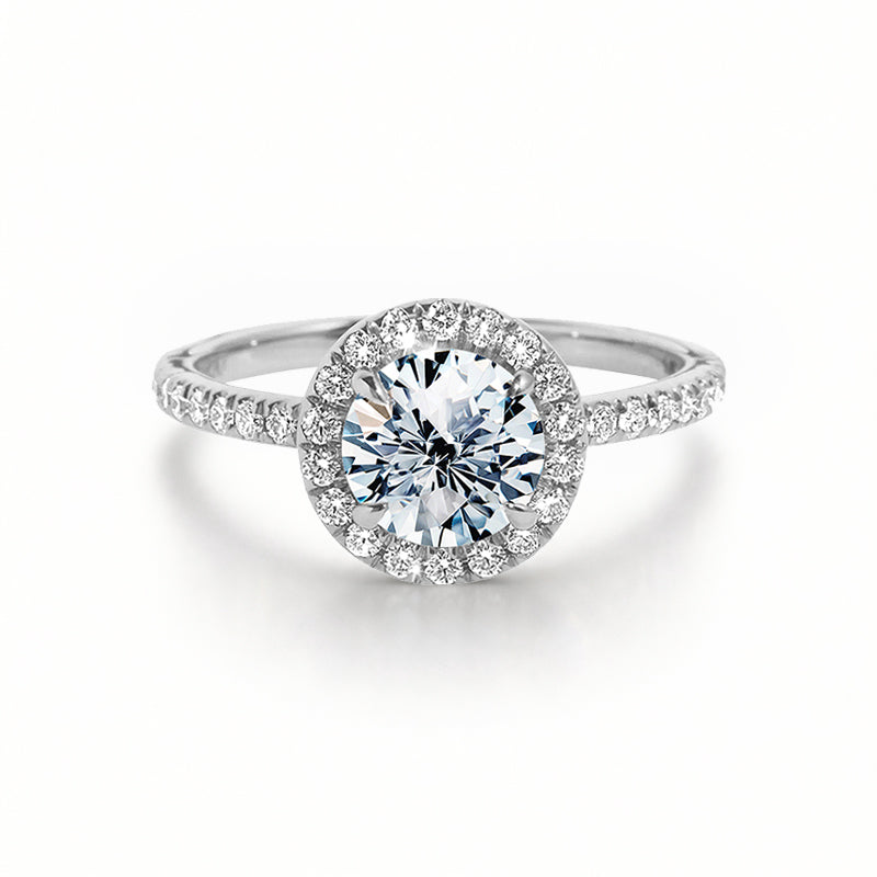 Celestial Halo Round Lab-Grown Diamond Engagement Ring