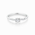 Starlit Bloom Princess Cut Women's Wedding Ring — Ready to Ship