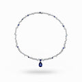 Starry Night 5.98 Ct. Sapphire & Diamond Drop Necklace