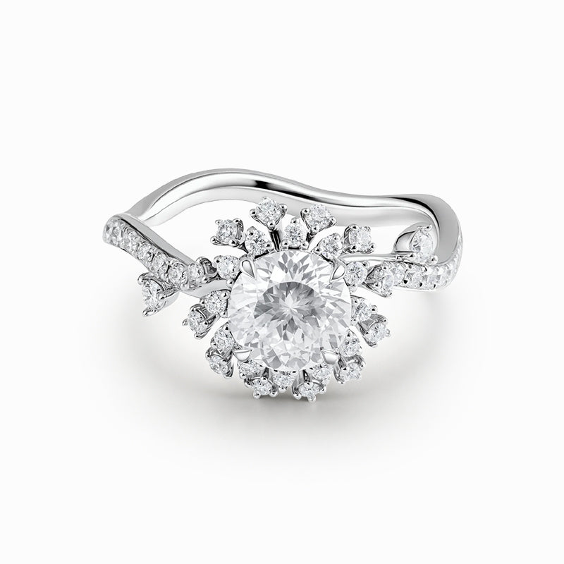 Endless Summer Round Modified Lab-Grown Diamond Engagement Ring