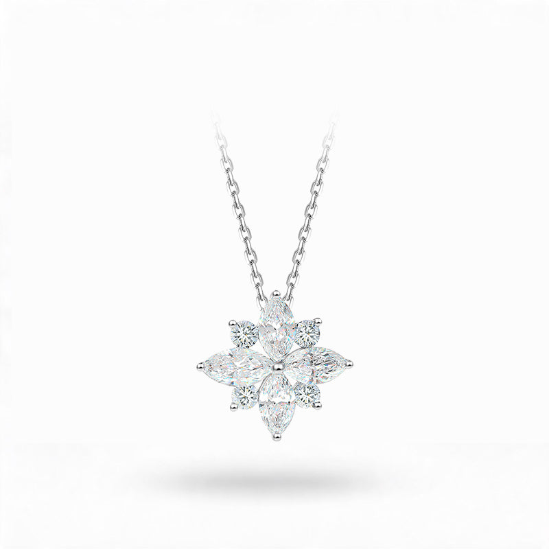 The Quatrefoil Marquise Diamond Necklace