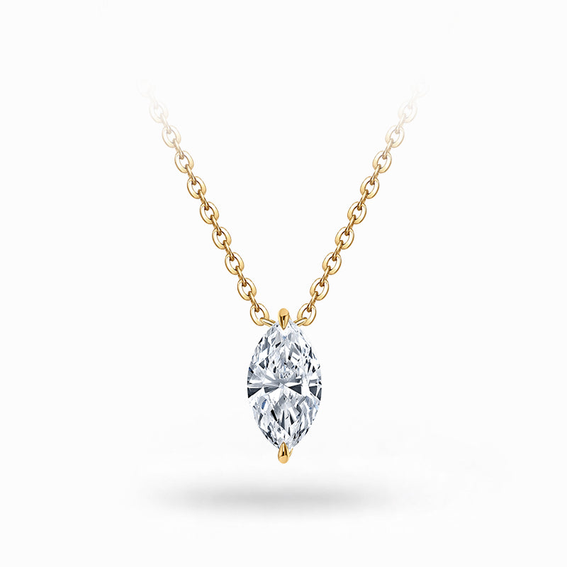 The Line Marquise Diamond Pendant Necklace