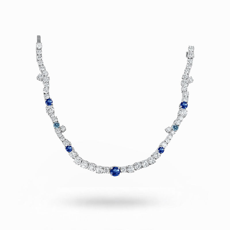 Starry Night 0.45 Ct. Sapphire & Diamond Bracelet