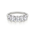 Five Stone Diamond Wedding Ring — Ready to Ship
