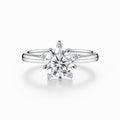 Stellar Signature Round Lab-Grown Diamond Engagement Ring