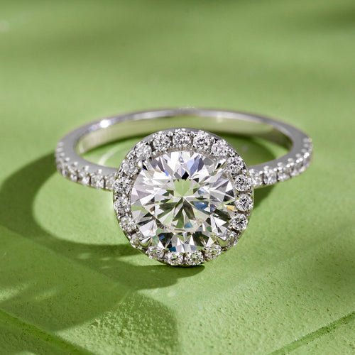 Celestial Halo Round Lab-Grown Diamond Engagement Ring