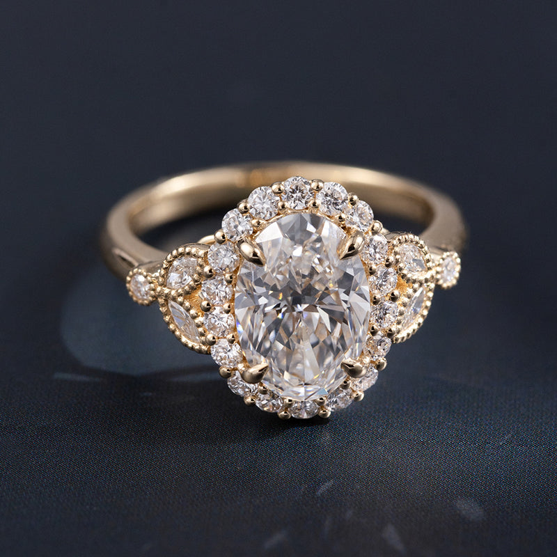 Anna Oval Diamond Engagement Ring