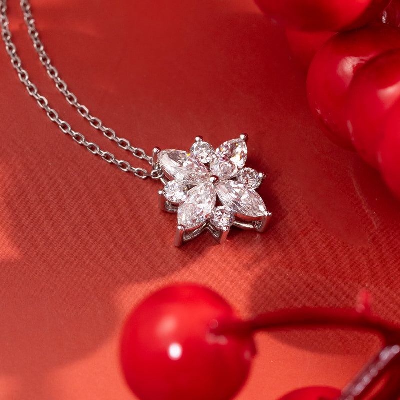 The Quatrefoil Marquise Diamond Necklace