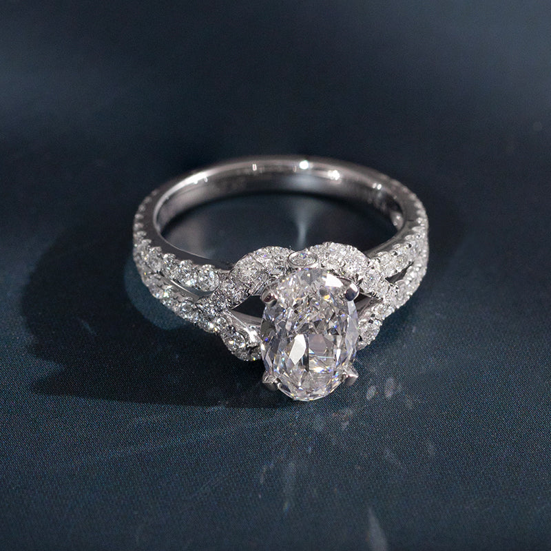 Beloved Dawn Oval Diamond Engagement Ring