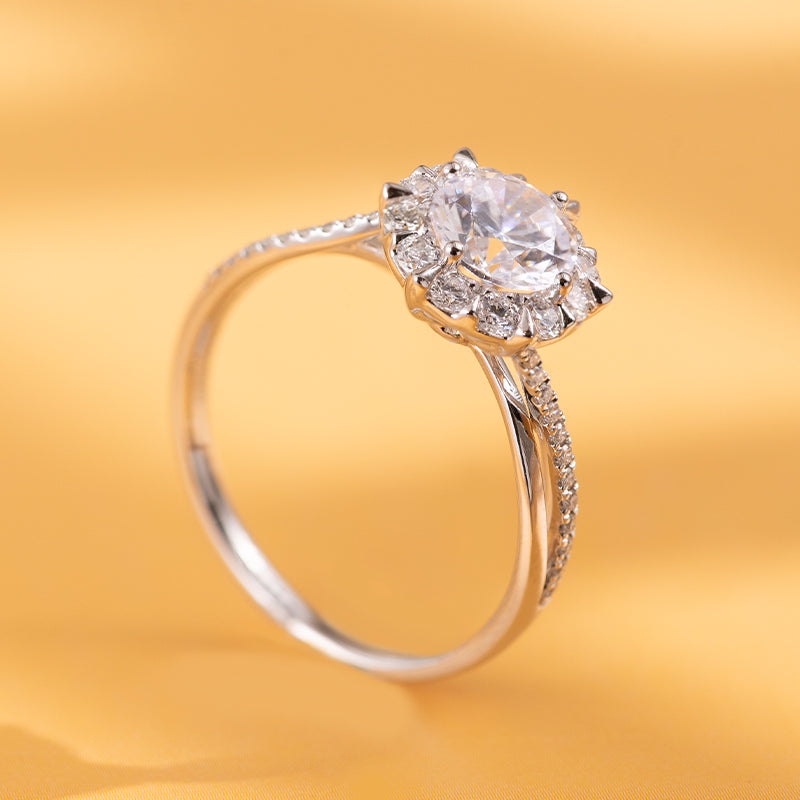 Infinite Bloom Round Lab-Grown Diamond Engagement Ring