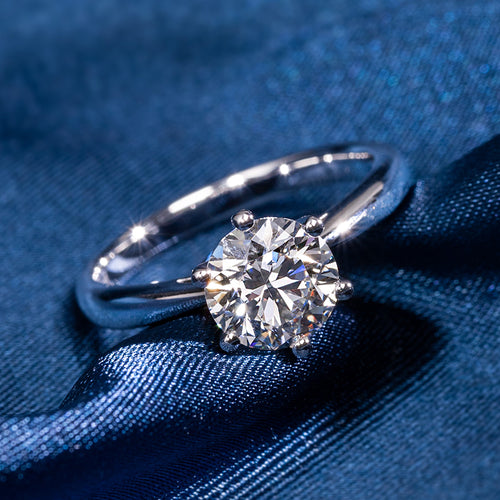 Classic Grace Round Lab-Grown Diamond Engagement Ring