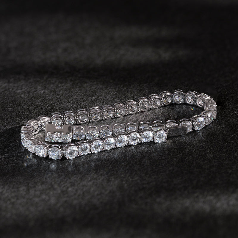 Eternal Radiance Four-Prong Lab-Grown Diamond Tennis Bracelet