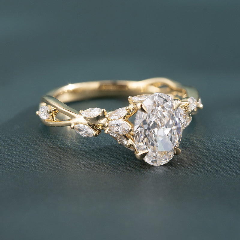 Secret Garden Oval Diamond Engagement Ring