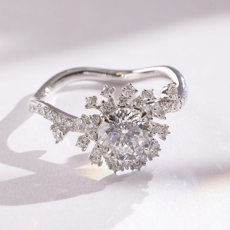 Endless Summer Round Modified Lab-Grown Diamond Engagement Ring
