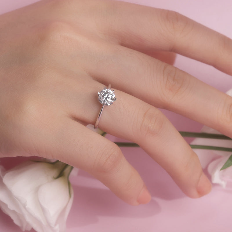 Heart's Promise Round Lab-Grown Diamond Engagement Ring