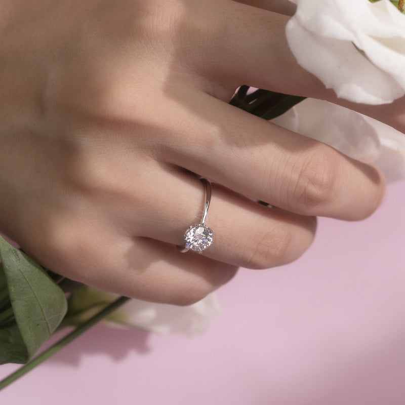 Heart's Promise Round Lab-Grown Diamond Engagement Ring